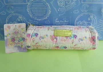 【震撼精品百貨】Little Twin Stars KiKi&LaLa 雙子星小天使 筆袋 粉 KayoH 震撼日式精品百貨