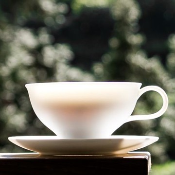 德化羊脂玉白瓷陶瓷日式拉花高檔高顏值咖啡杯帶碟套裝意式杯子