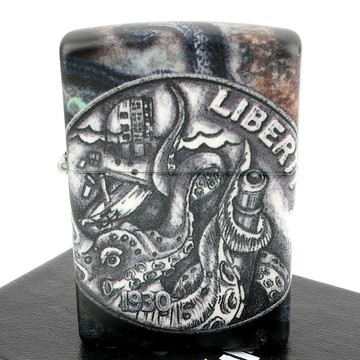 Zippo 美系~Pirate Coin-海盜硬幣-540色彩印工法打火機