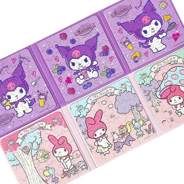 【臺灣-出貨】三閤一帶磁吸】三麗鷗庫洛米美樂蒂磁力拚圖以上兒童💖玩具 K5J5