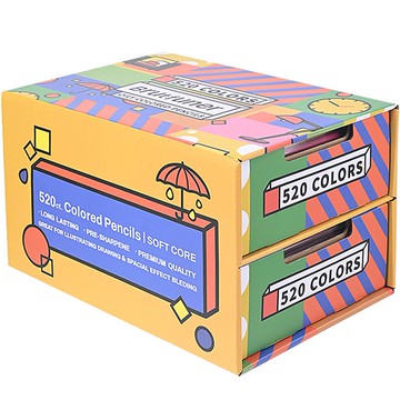 Brutfuner 520色油性色鉛筆  1組  520種