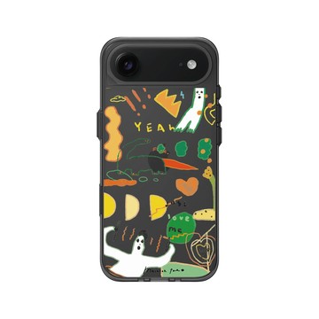 iPhone Air Clear (相機按鈕) 酷墨灰 - MacaronToe 馬卡龍腳趾 - 小畫家 Draw For Fun