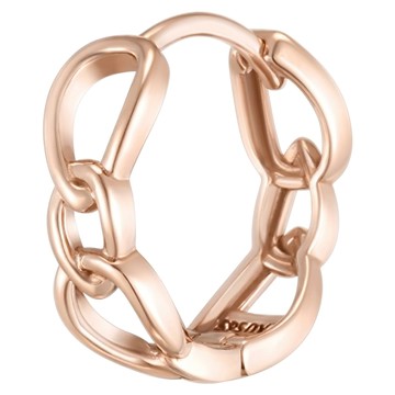 J.ESTINA 女款 J Livera 14K 單隻耳環 + 購物袋套組  玫瑰金
