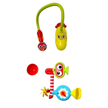 Yookidoo 蓮蓬頭套組 自由控制噴水 眼睛旋轉 帶動水車 瀑布效果  大眼瀑布  1組