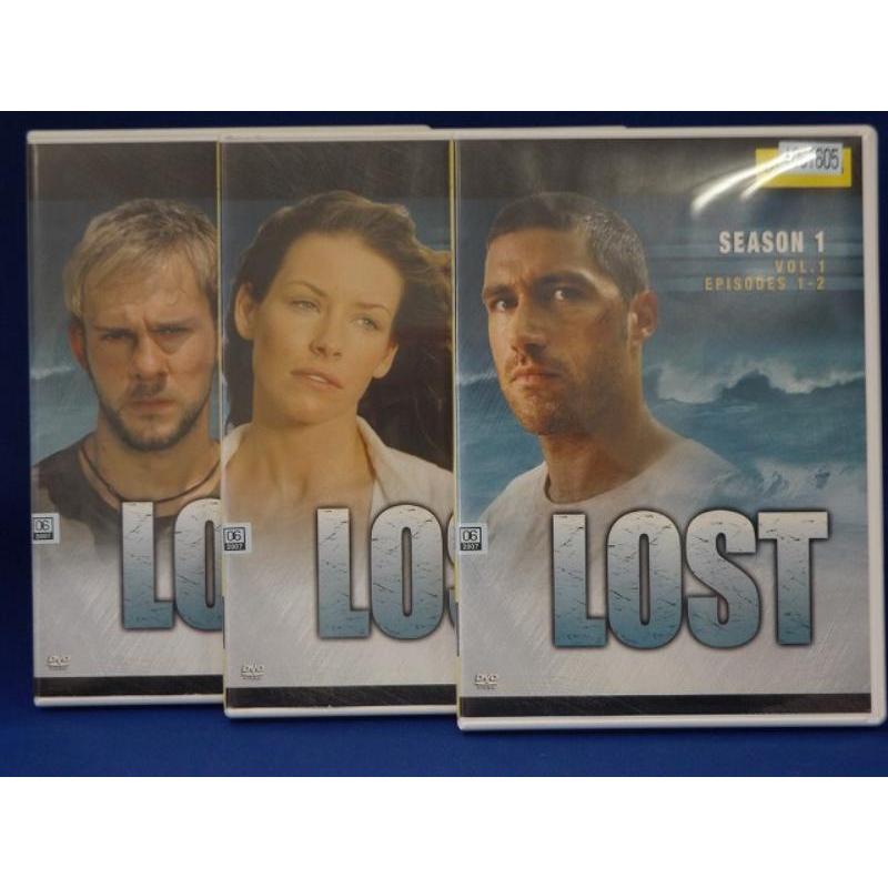 LOST シーズン1 Vol.1〜Vol.3 全3巻セット※レンタル落ち