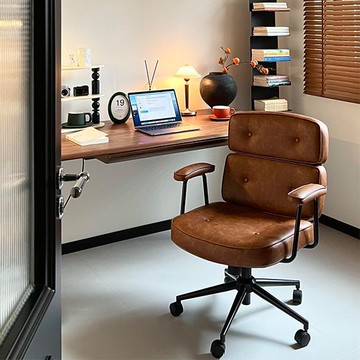 免運 電腦椅 現代電腦椅 老闆辦公椅 家用電腦椅輕奢復古舒適久坐書桌椅書房辦公椅臥室椅化妝靠背轉椅 可開發票 全館五折 工廠現貨直銷 新品特價 b8301