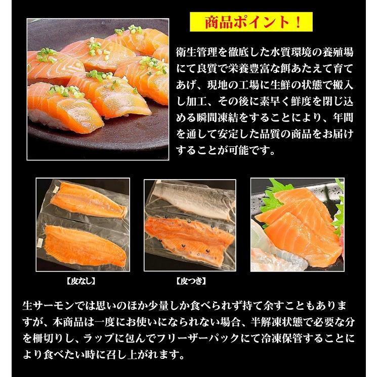 サーモン 刺身 約2kg 冷凍 生食用 半身 トラウト 生食 手巻き 寿司 海鮮 料理 切り身 プレミアムグレード