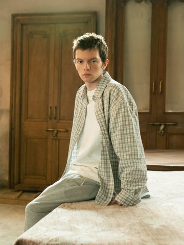 Multi Checkered Long Sleeve Shirt [Light Grey] (MS5364A552)