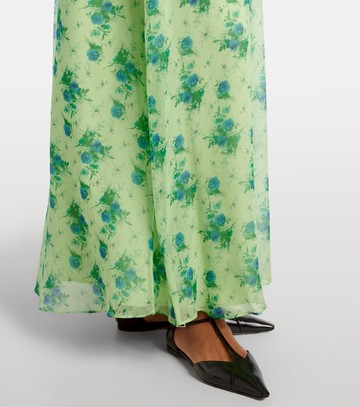 Max Mara Cactus halterneck silk gown