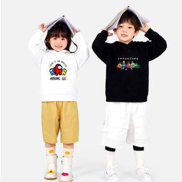 太空狼人殺秋冬季中小童純棉衛衣