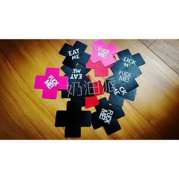 一奶油派一 一次性造型十字胸貼 性感 誘惑 直播 表演 派對