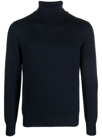 Tagliatore - roll-neck wool jumper - men - Virgin Wool - 50 - Blue
