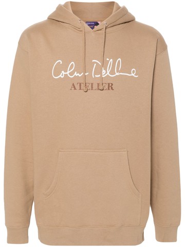 KidSuper - Colm Dillane cotton-blend hoodie - men - Cotton/Polyester - L - Neutrals