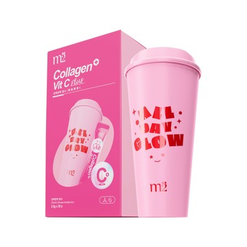 APP限定【m2 美度】超能膠原C粉套組(膠原C粉30入/盒x1+粉紅杯1入x1/組)