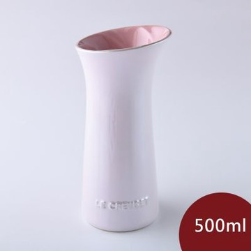 Le Creuset 珠光薔薇花瓶 花器 500ml 珠光粉