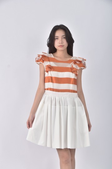 (S) jorya質感橘色洋裝