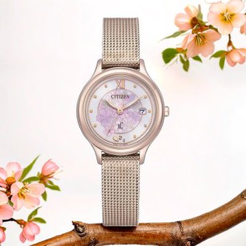 CITIZEN 星辰 XC Hebe田馥甄廣告款 花曜日限定 情人節推薦款 光動能米蘭女錶 新春開運 送禮推薦 EW2638-56A