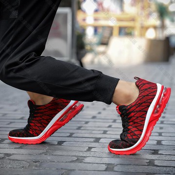 【全球優品匯】5099春季新款男鞋飛織網面透氣休閒鞋輕便氣墊女鞋潮流運動情侶鞋