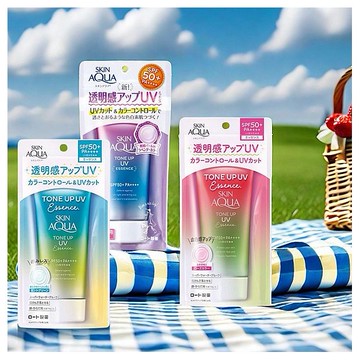 曼秀雷敦~SKIN AQUA 水潤肌柔光透亮飾底防曬凝露(80g) 款式可選