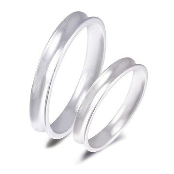 【客製化禮物】【情人節包裝】純銀對戒組合3879S.2283S