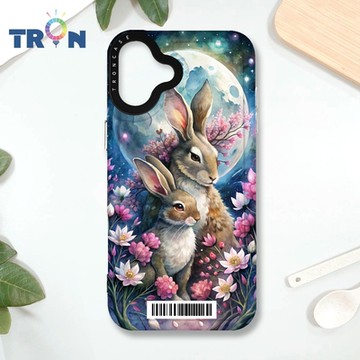 TRON IPHONE 16 PLUS 月球上的兔子 防摔 MAGSAFE 磁吸 太空載具殼 透黑 手機殼