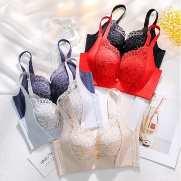 秋冬季調整型內衣女小胸聚攏收副乳防下垂無鋼圈防外擴性感文胸罩