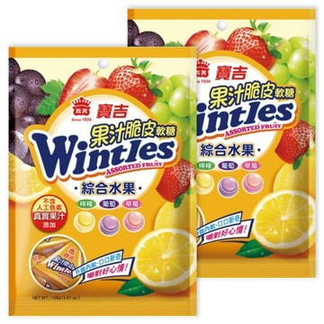 義美果汁脆皮軟糖(綜合水果)108g  2袋