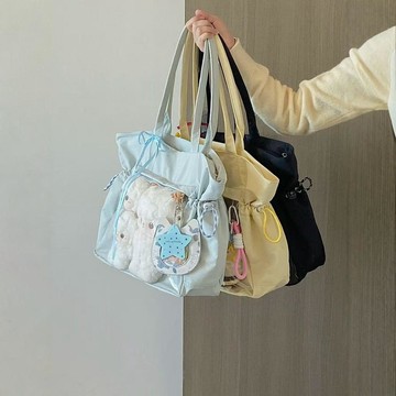 新品特惠🎉日系痛包女二次元學院上課通勤大容量單肩斜挎雙肩包新款可愛通勤單肩側包 斜跨包 托特包