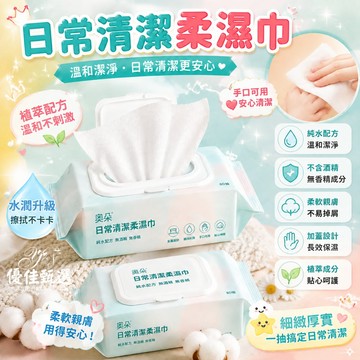 台灣出貨🚀免運 濕紙巾 嬰兒濕紙巾 柔濕巾 純水濕巾 潔膚濕巾 清潔毛巾 擦手巾 一次性濕巾 家用濕巾 柔軟親膚 80抽