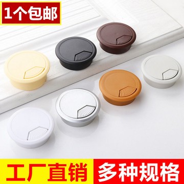 【臺灣出貨】電腦辦公桌子書桌面走線出線線孔蓋走線盒穿線孔穿線盒蓋板50孔蓋