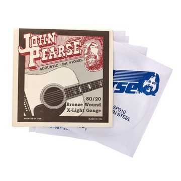 弦類任三包免運 John Pearse 100XL (10-47) 木吉他 民謠吉他 80/20 黃銅弦【唐尼樂器】