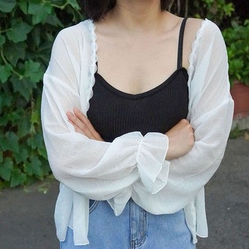 仙氣雪紡罩衫 夏季防曬外套 台灣出貨 薄外套 防曬外套 雪紡 罩衫 防曬衣 外套 BANG【GJ03】