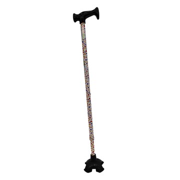 Nova 光星 大底座 四腳拐 四點手杖  點點滴滴 白色 + 黑色  1支