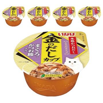 INABA 金湯杯 70g 綠茶消臭成分  IMC-136 鮪魚 + 柴魚片  5個