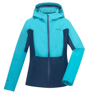ATUNAS 女款GORE-TEX PACLITE PLUS防水透氣石墨烯單件式外套A1GT2507W冰河藍/丈藍/大尺碼