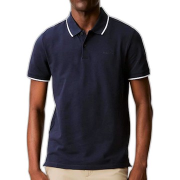 Calvin Klein 男字母刺繡Polo衫