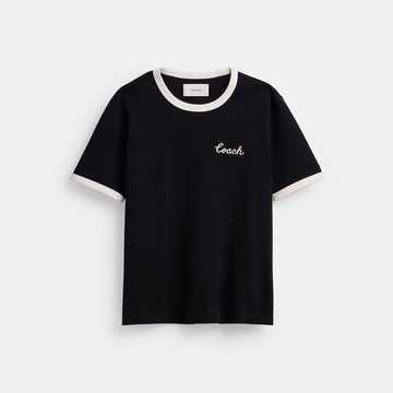 經典 SIGNATURE 滾邊小圓領 T-SHIRT