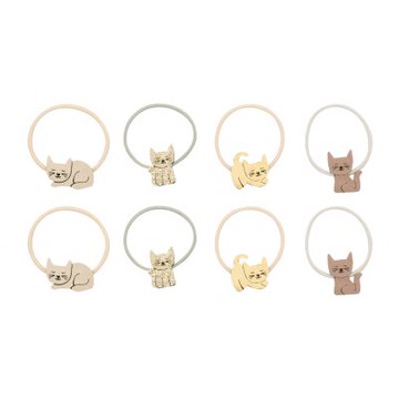 英國Mimi & Lula_AW25_秋日山林_俏皮小貓髮束8入