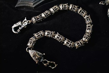 Alarein/手作銀飾/E-Day系列/褲鏈/諸神之子 十輪燈鍊款