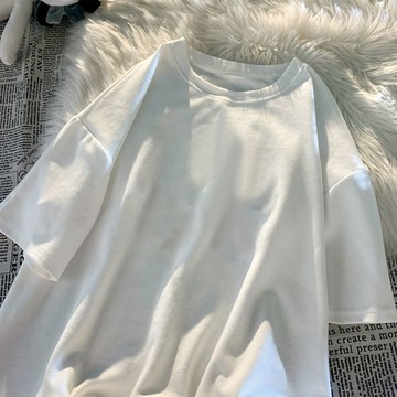 ins潮2022早春夏裝新款短袖T恤女學生寬松洋氣減齡百搭半袖上衣