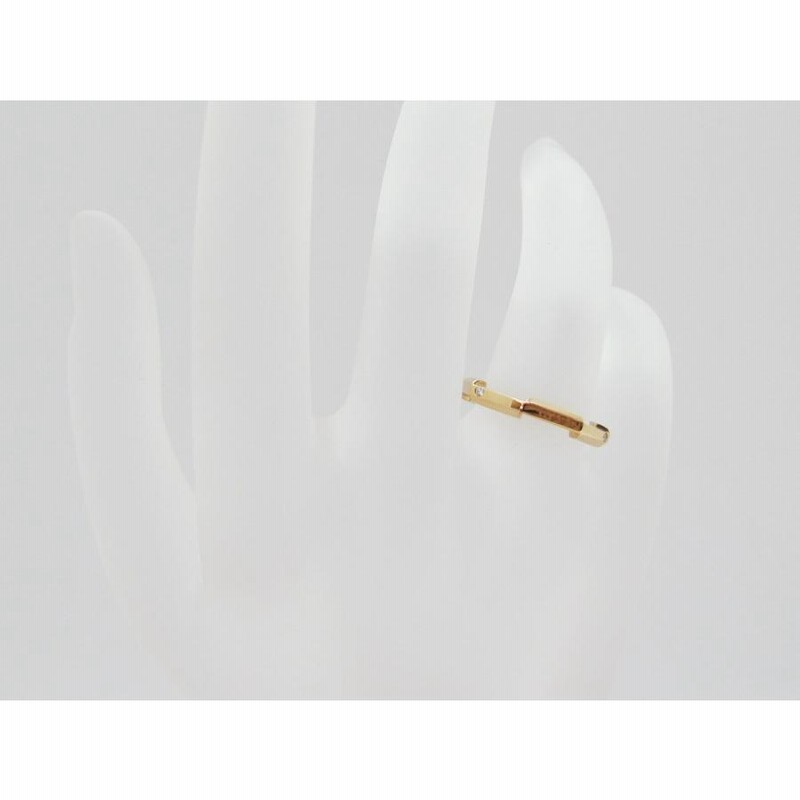 グッチ GUCCI リンクトゥラブリング #6 ダイヤ 0.04ct K18ピンク 