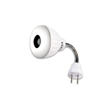 5W LED可彎式感應燈泡 插頭 正白光