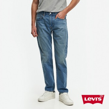 Levis 男款 上寬下窄 502舒適窄管牛仔褲 / 精工中藍染刷白 / 彈性布料