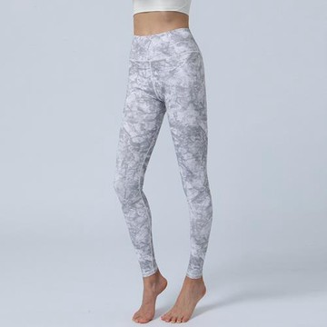 任-【ALLK 歐楷】促銷 印花韻律瑜珈褲 圖片色(尺寸L-XL/中大尺碼/運動/健身)