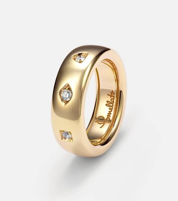 Pomellato Iconica 18kt rose gold ring with diamonds