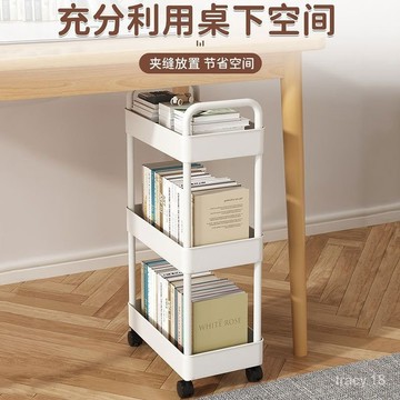 🔥台灣出貨🔥書架 小推車置物架 零食收納架 推車收納架 手推車 置物籃手推車 置物推車 收納架 工具車 美容車 三層推車