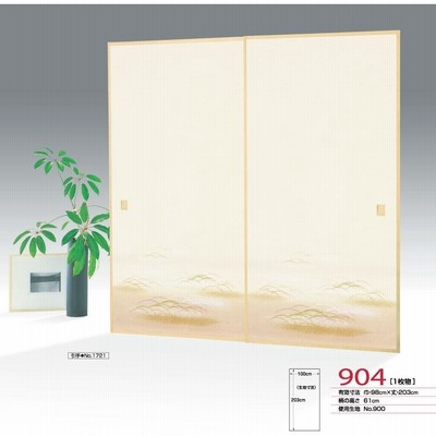 ふすま紙 襖紙 (近江第10集) No.904 (サイズ100×203cm) 織物襖紙「つゆ草・キラキラ」 間中 1枚