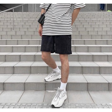 燈芯絨抽繩短褲｜3色