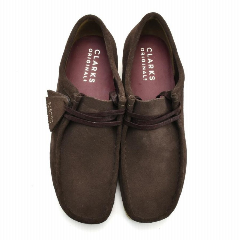 極美品 クラークス ワラビー モカシン オイルレザー ダークブラウン