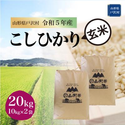 ふるさと納税 戸沢村  コシヒカリ  20kg(10kg×2袋) 山形県 戸沢村